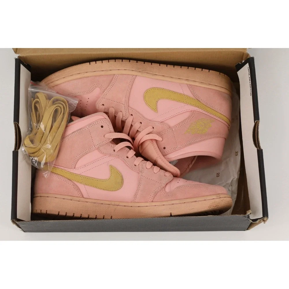Nike Air Jordan 1 'Coral Gold' 852542-600 US Men's Size 10 w box Preowned